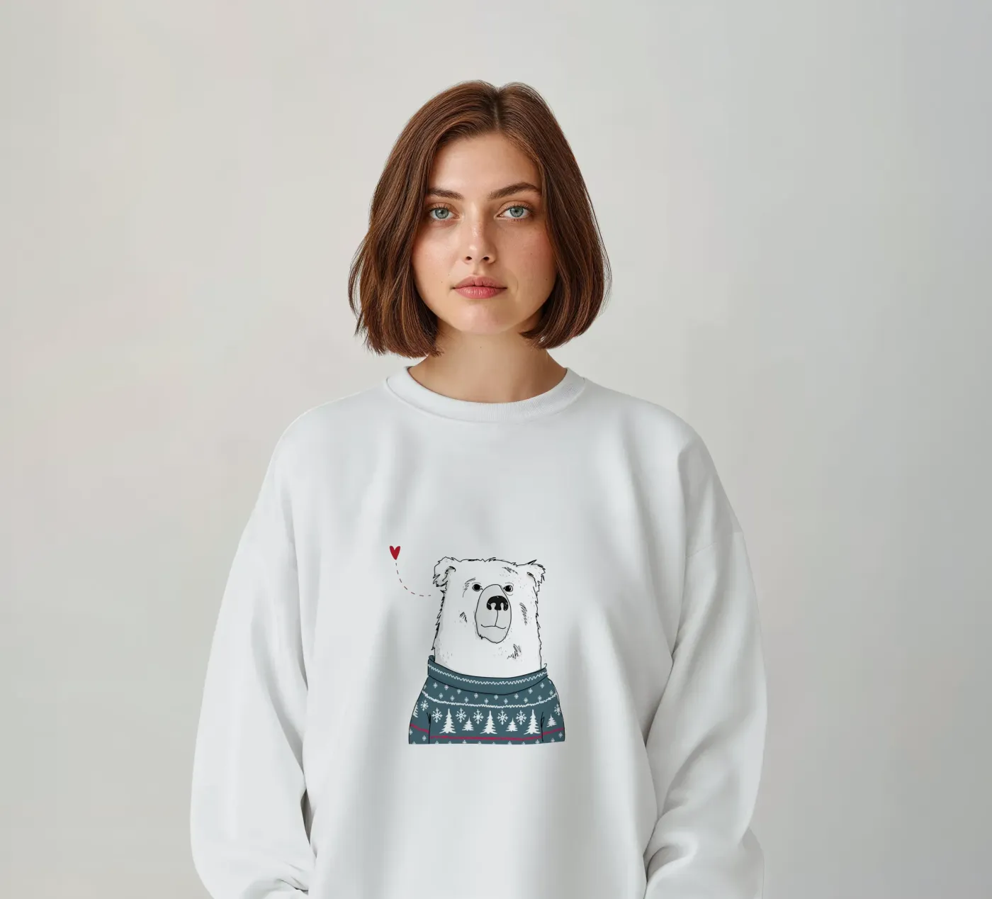 Winter Bear felpa da Christina Heitmann