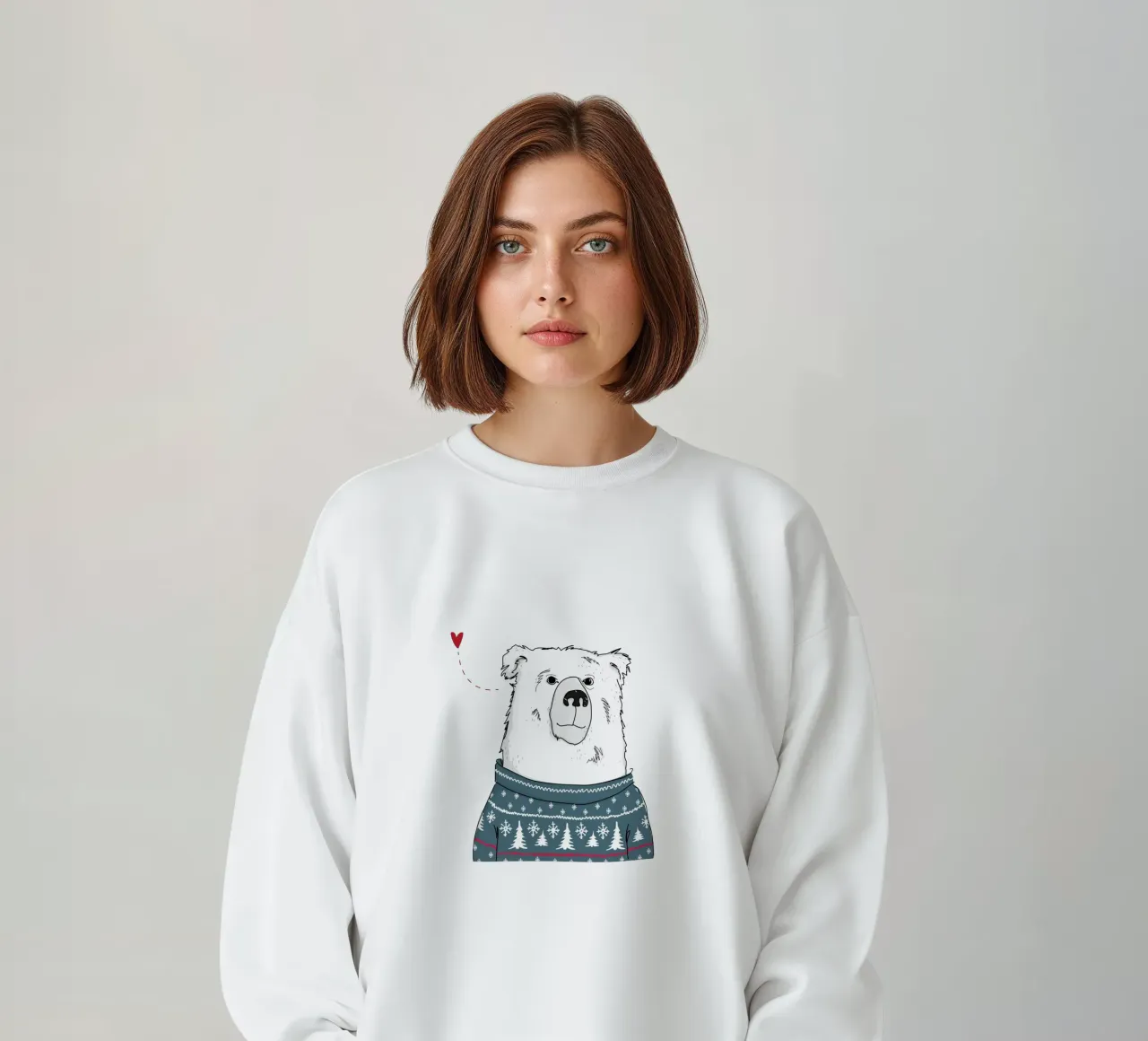 Winter Bear felpa da Christina Heitmann