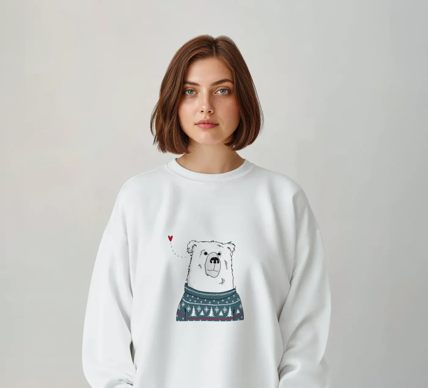 Winter Bear felpa da Christina Heitmann