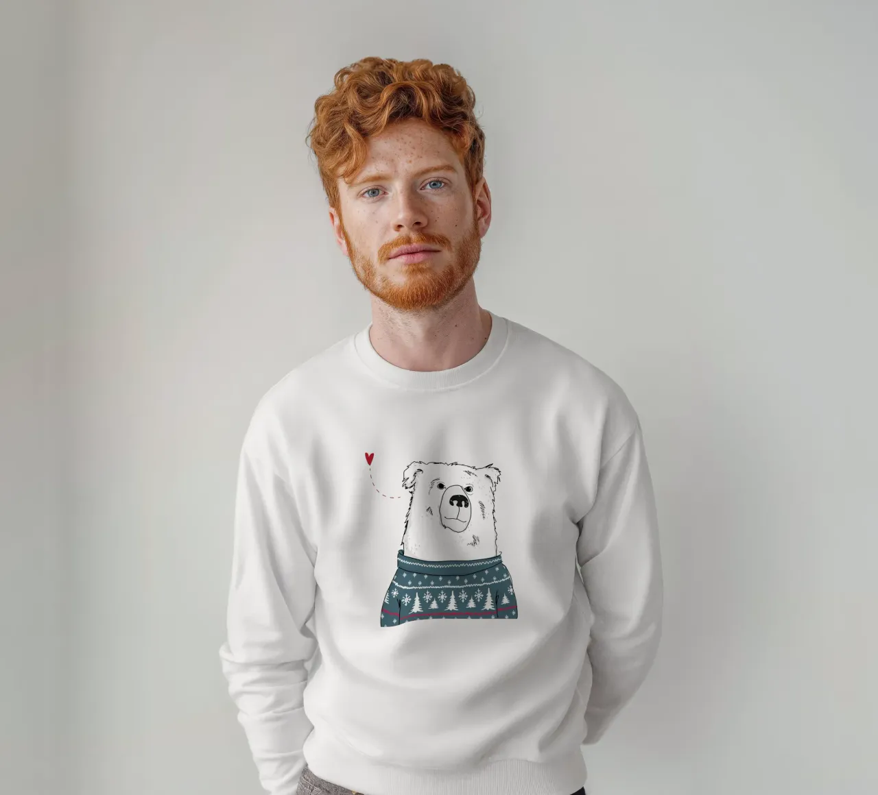 Winter Bear felpa da Christina Heitmann