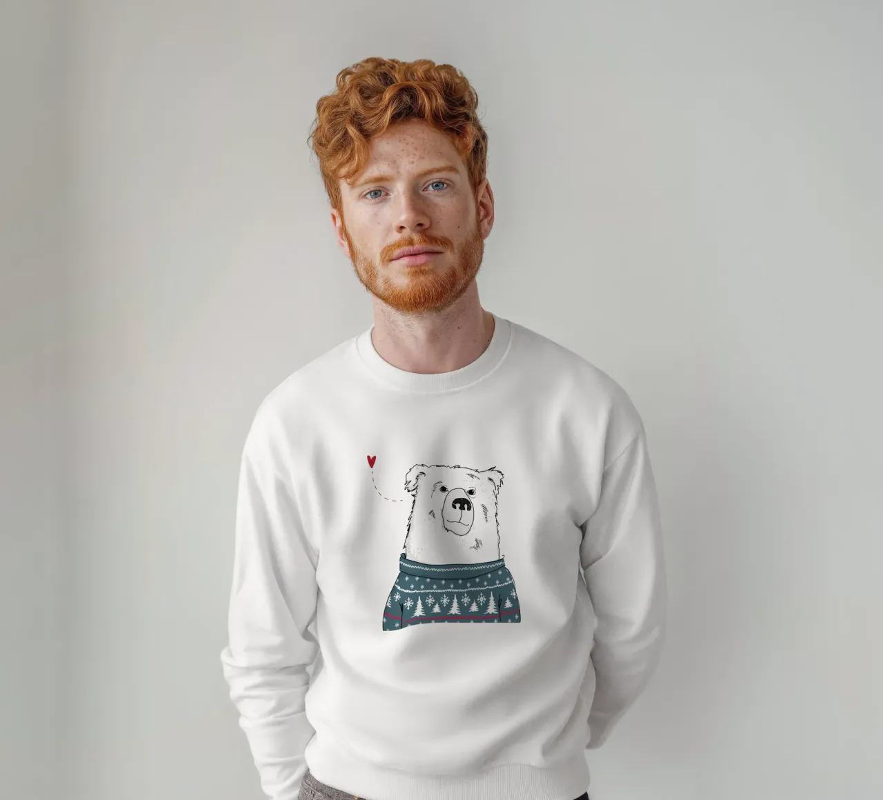 Winter Bear felpa da Christina Heitmann