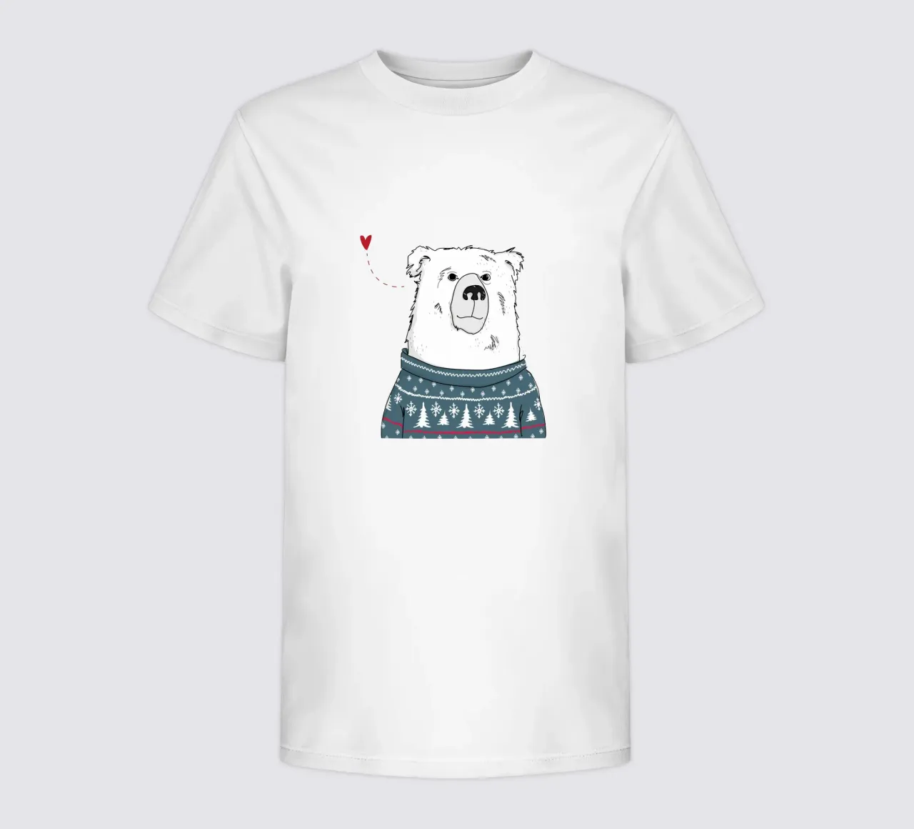Winter Bear t-shirt bambini da Christina Heitmann