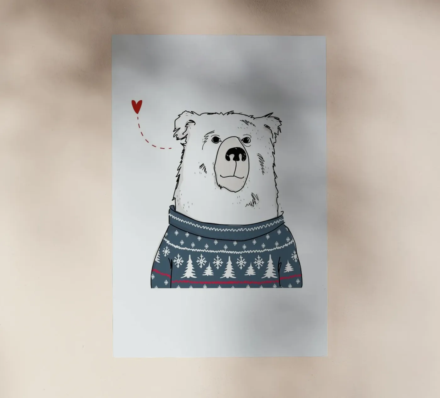 Winter Bear backlit folie van Christina Heitmann