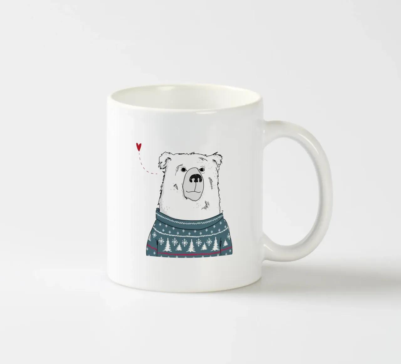Winter Bear ceramic mug by Christina Heitmann