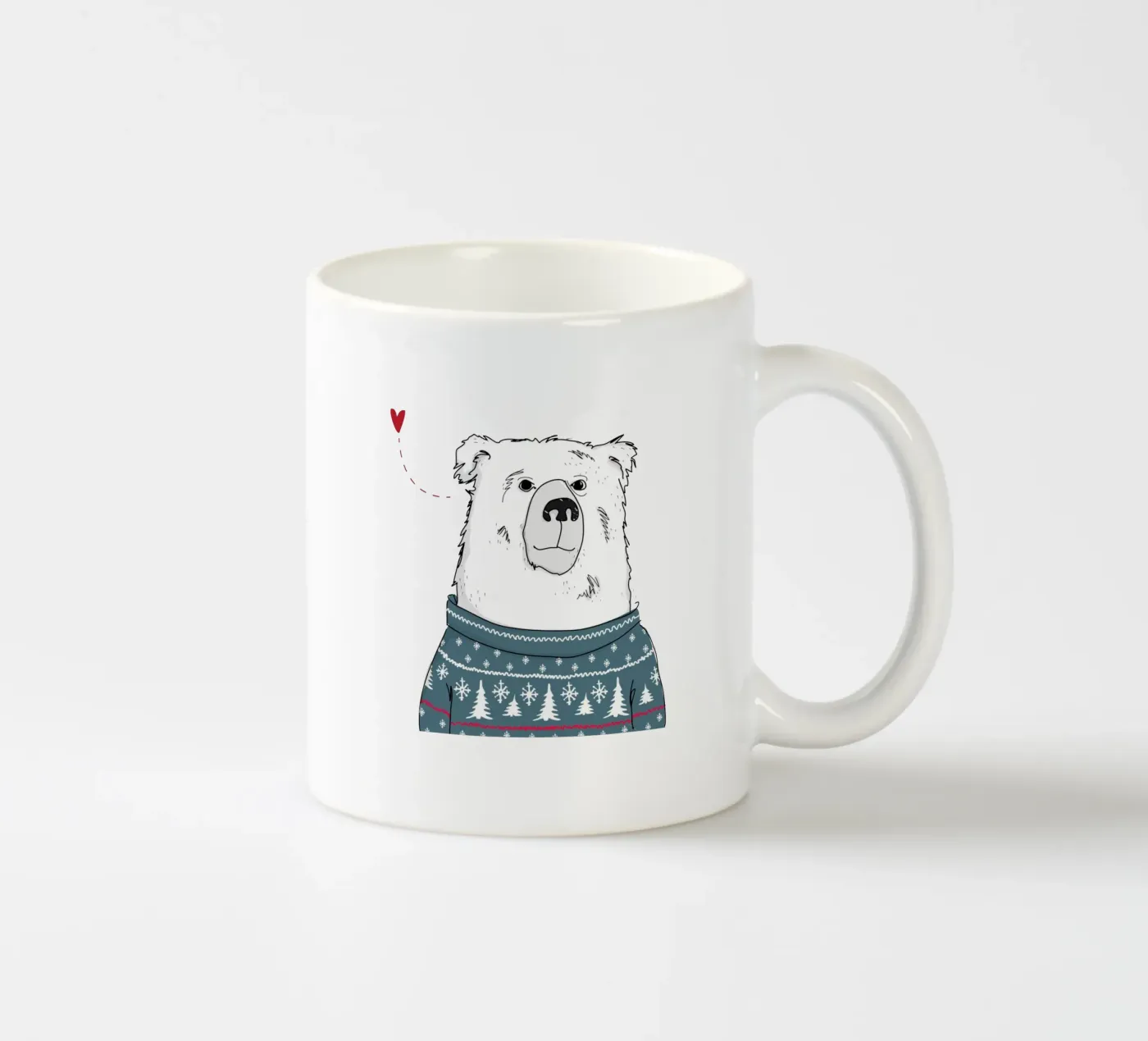 Winter Bear Keramik Tasse von Christina Heitmann
