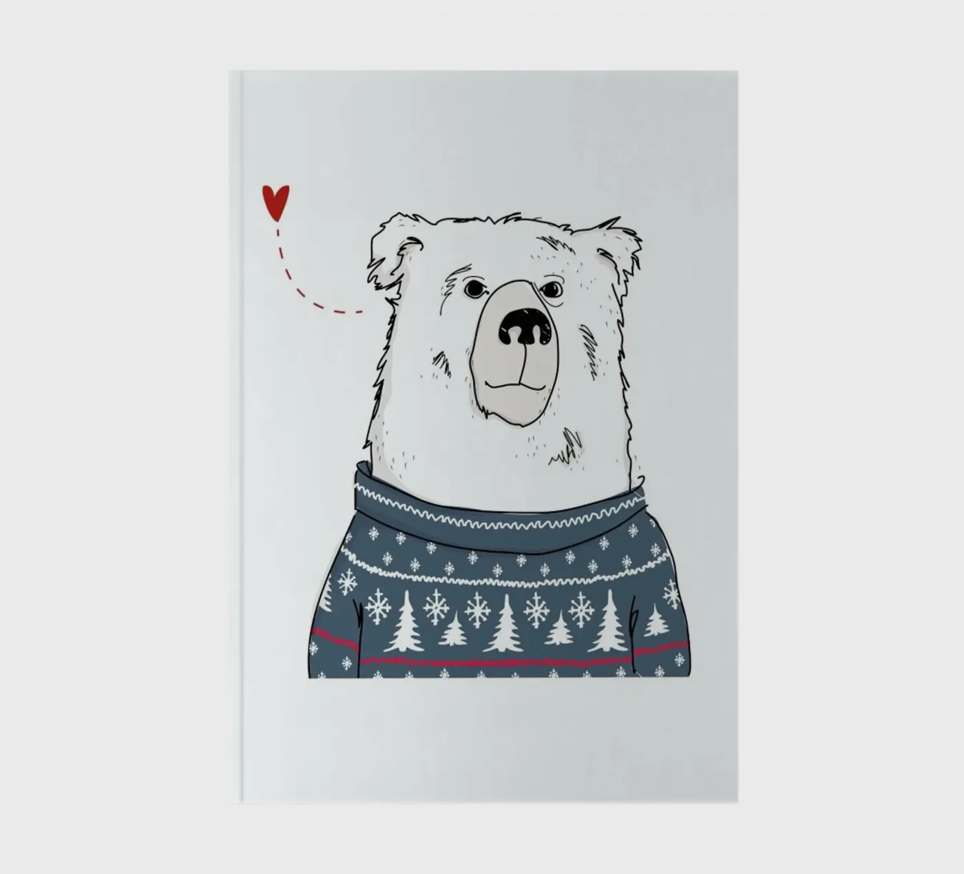 Winter Bear notebook by Christina Heitmann