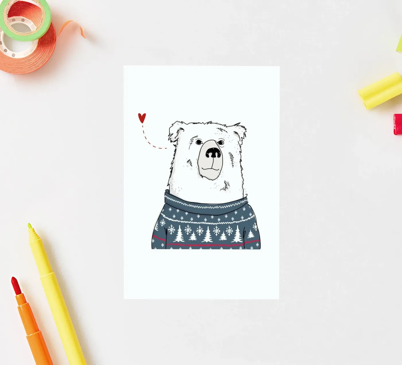 Winter Bear adesivo da Christina Heitmann