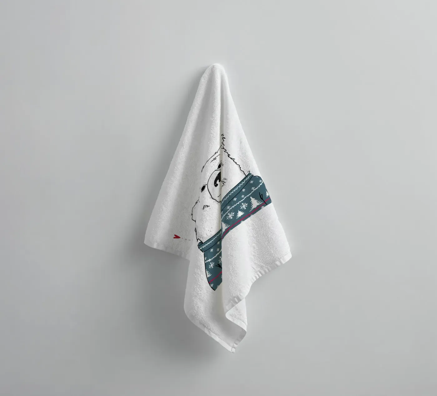 Winter Bear towel by Christina Heitmann