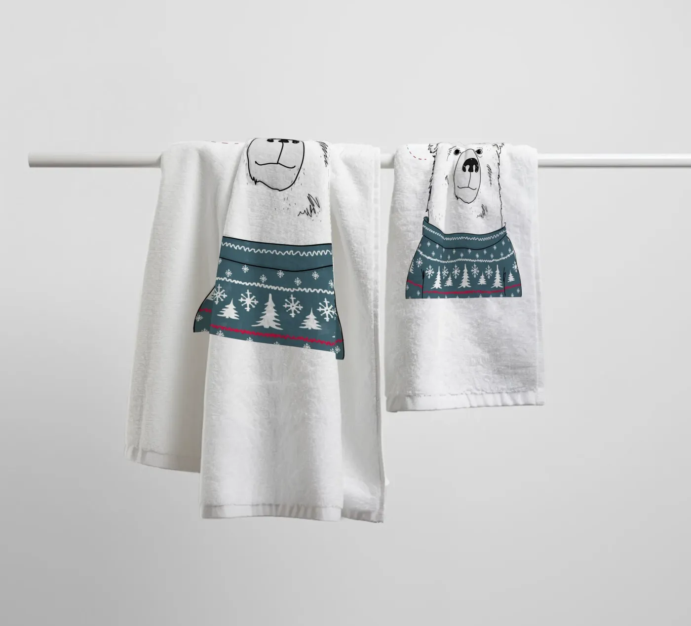 Winter Bear towel by Christina Heitmann