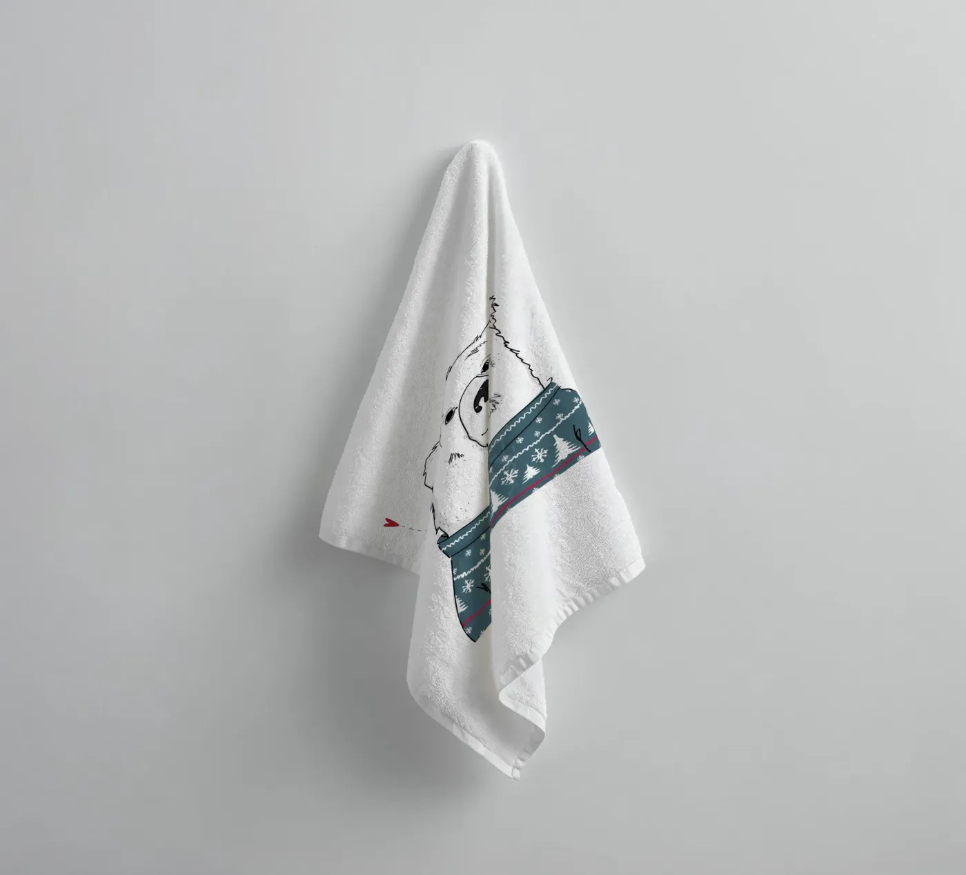 Winter Bear badhanddoek van Christina Heitmann
