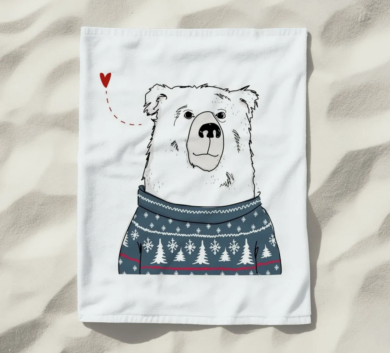 Winter Bear telo mare da Christina Heitmann