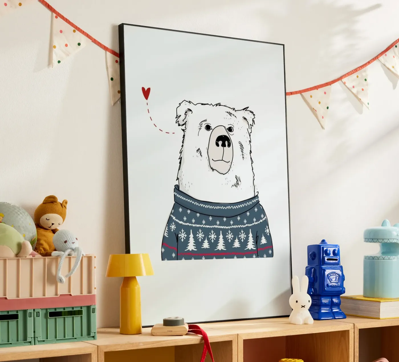 Winter Bear alluminio dibond da Christina Heitmann