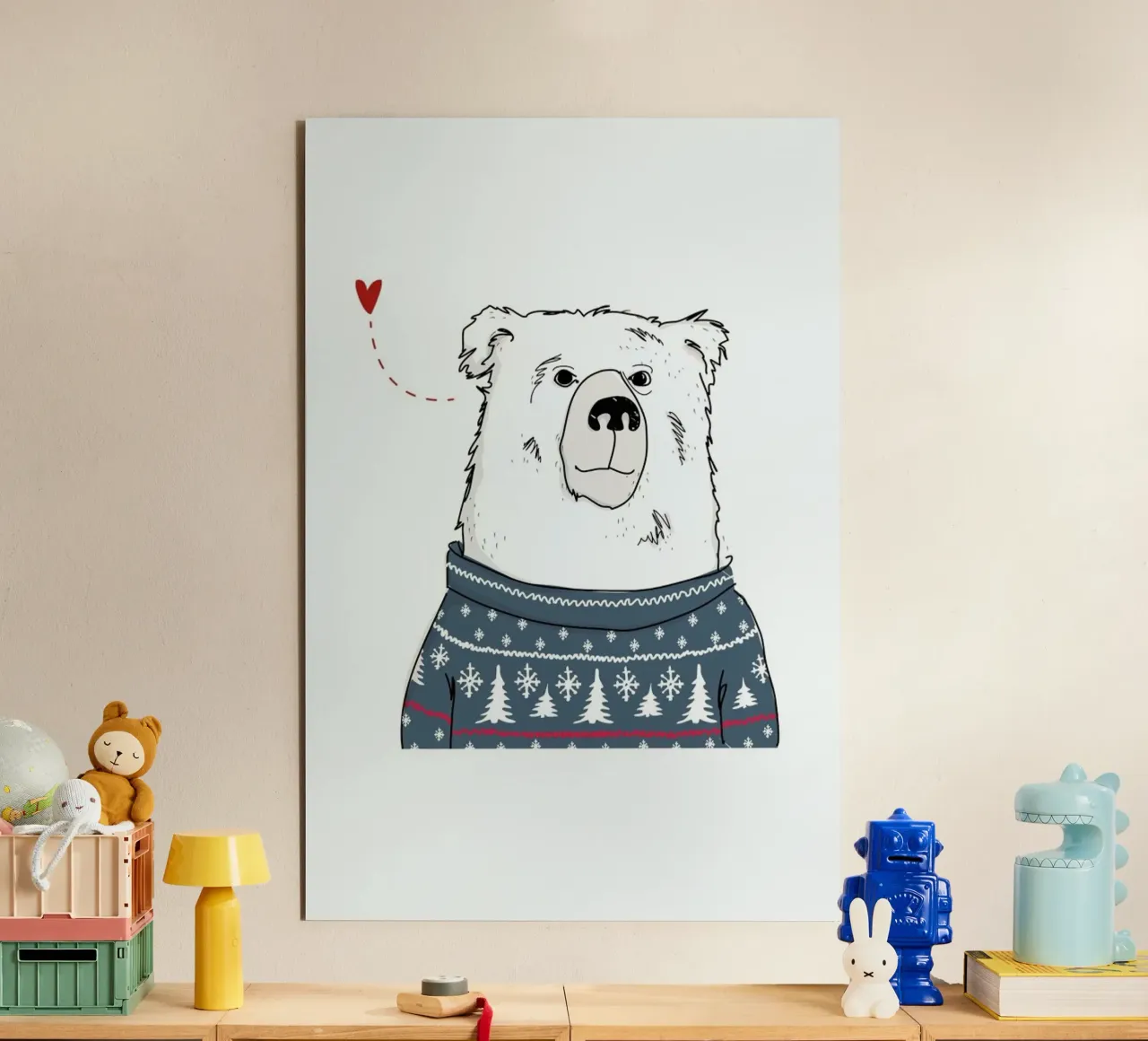 Winter Bear forex plate by Christina Heitmann