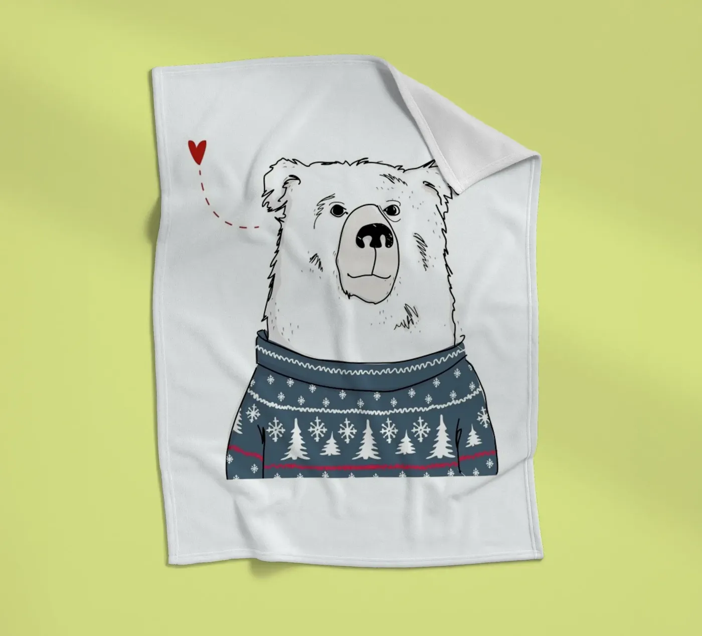 Winter Bear coperta in pile da Christina Heitmann