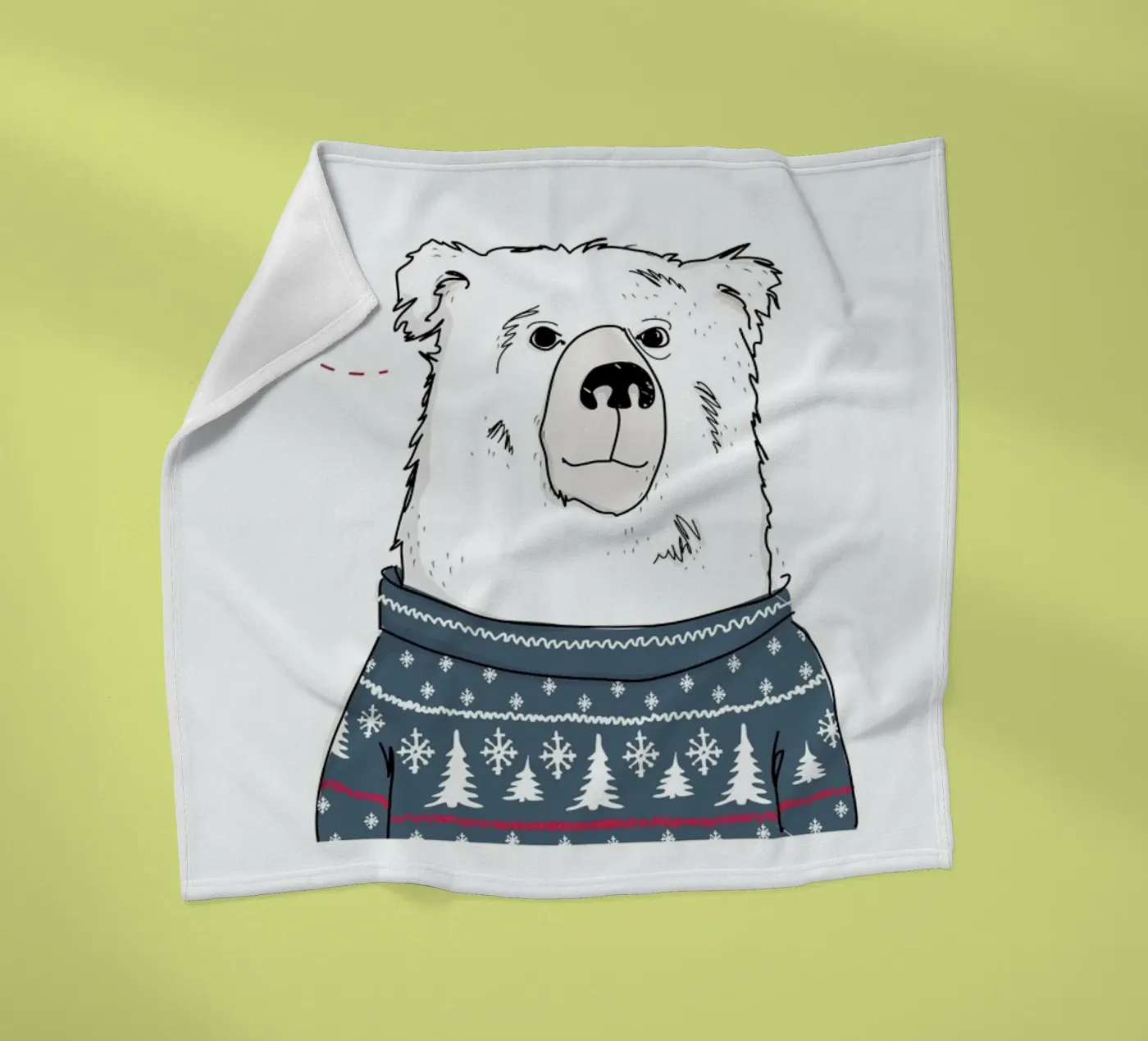 Winter Bear coperta in pile da Christina Heitmann