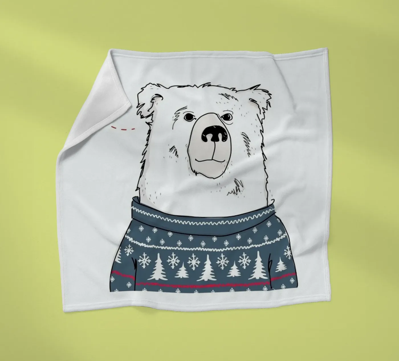 Winter Bear fleecedeken van Christina Heitmann