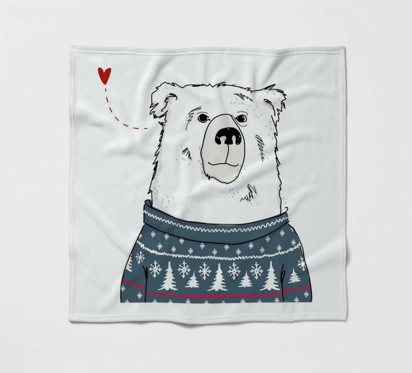 Winter Bear coperta in pile da Christina Heitmann