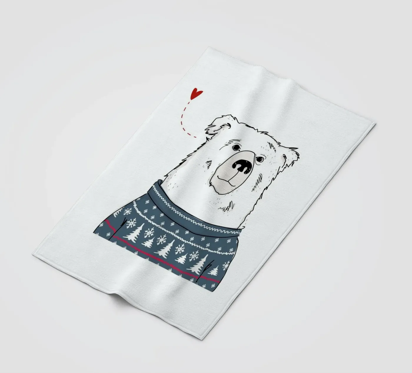 Winter Bear fleecedeken van Christina Heitmann