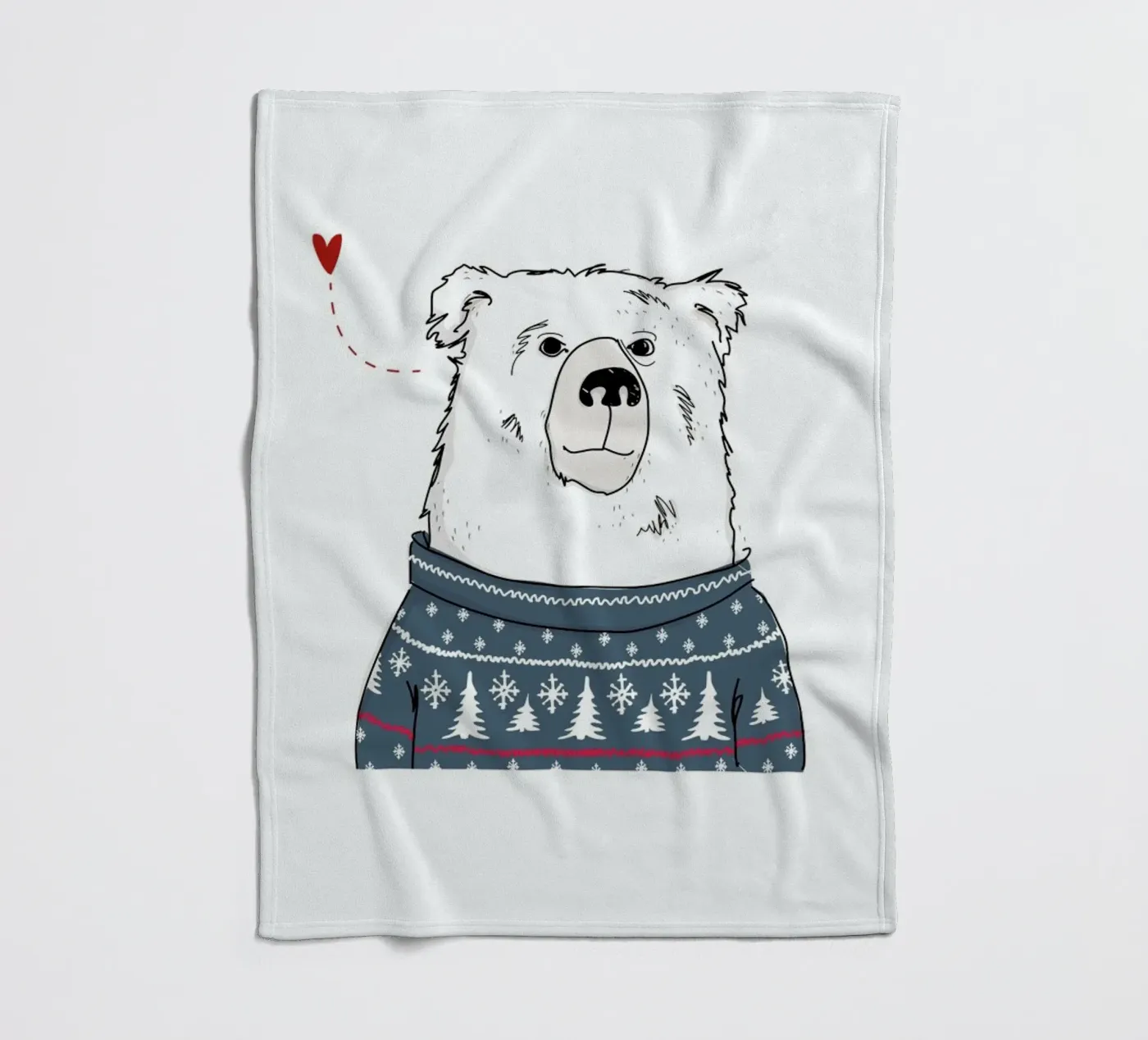 Winter Bear fleecedeken van Christina Heitmann