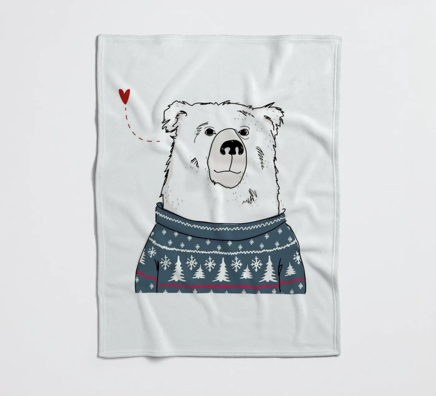 Winter Bear coperta in pile da Christina Heitmann