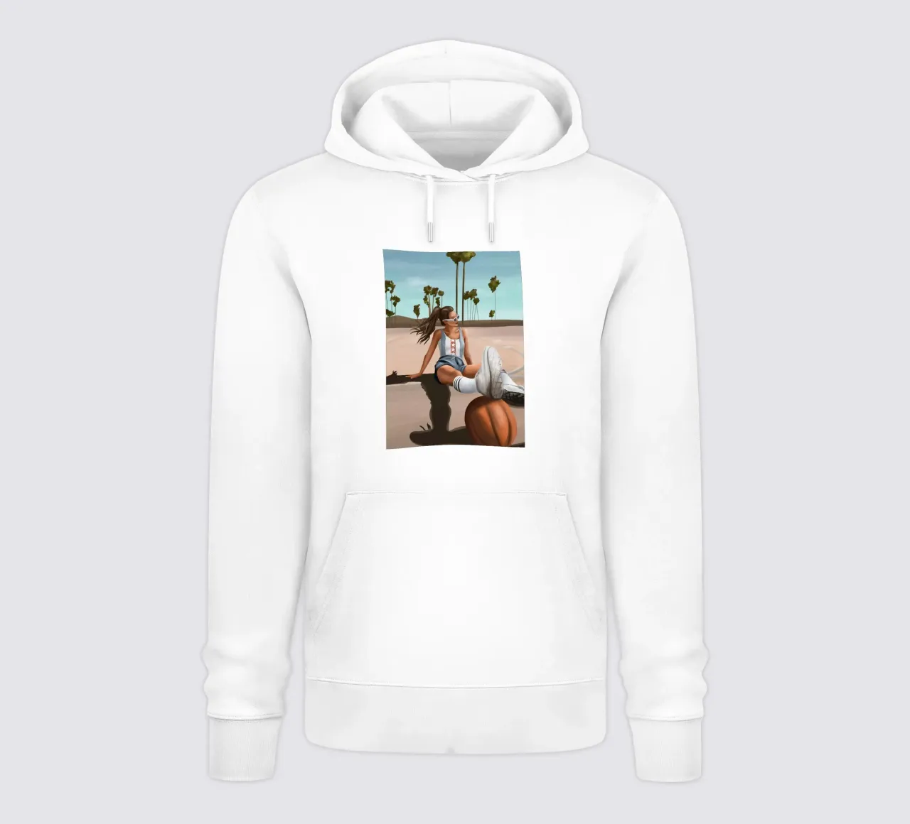 West Coast Vibes felpa con cappuccio da cityart