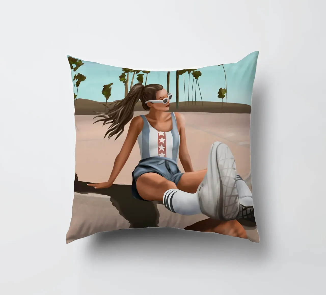 West Coast Vibes cuscino da cityart