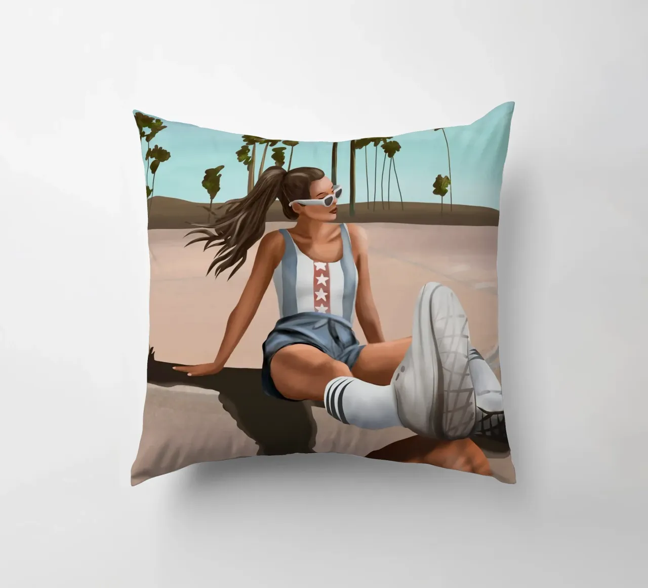 West Coast Vibes cuscino da cityart
