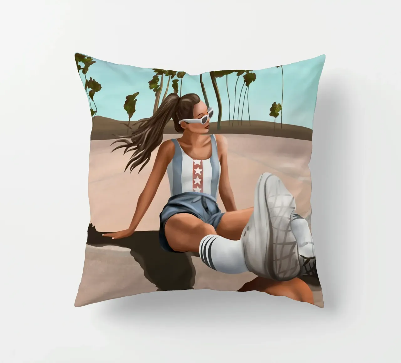 West Coast Vibes cuscino da cityart