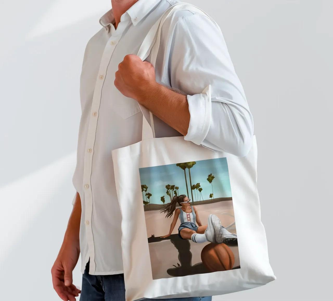 West Coast Vibes borsa in juta da cityart