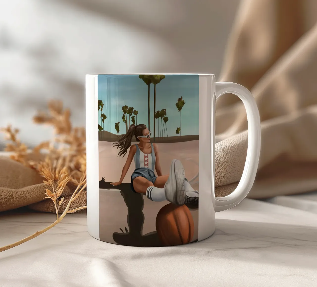 West Coast Vibes tazza in ceramica da cityart