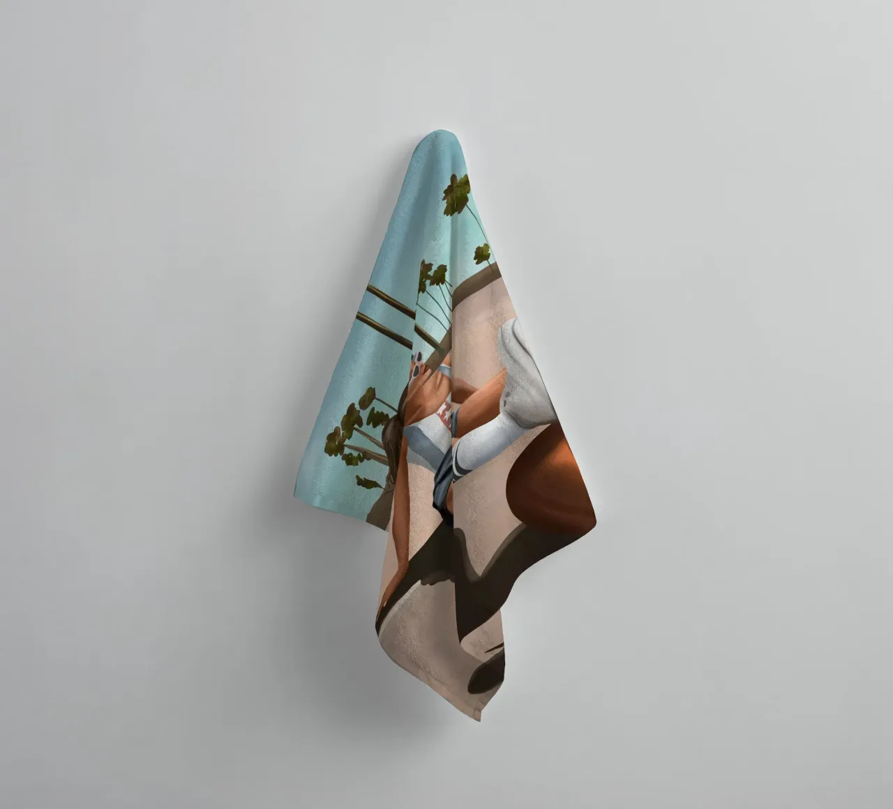 West Coast Vibes asciugamano da bagno da cityart