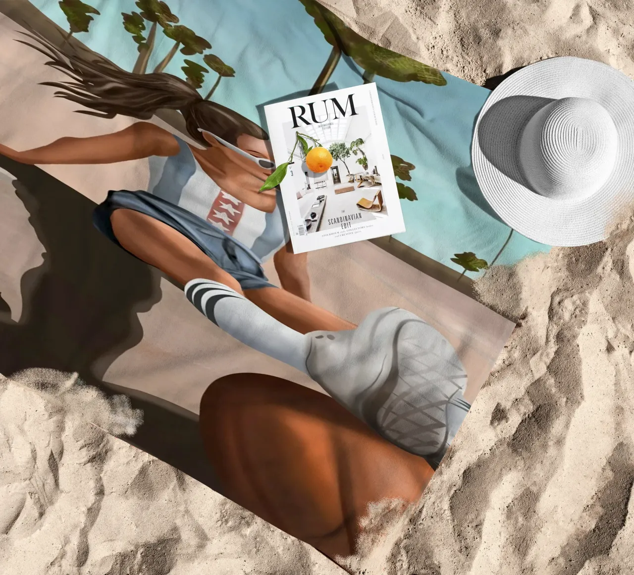 West Coast Vibes telo mare da cityart