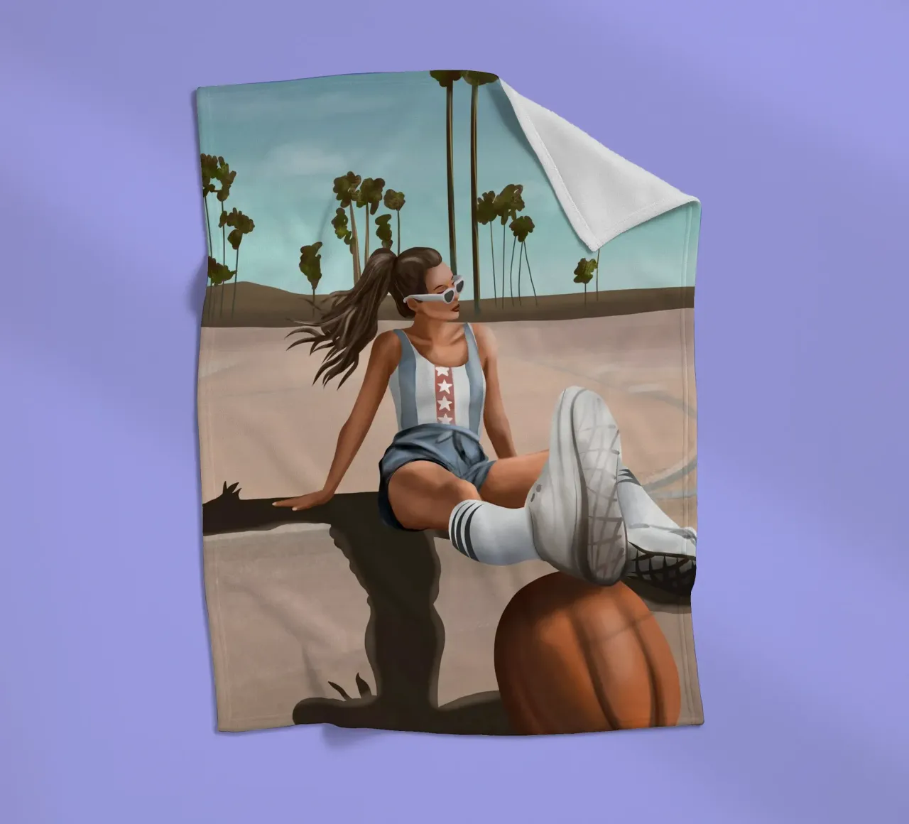 West Coast Vibes coperta in pile da cityart
