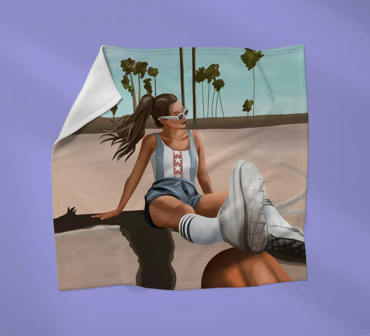 West Coast Vibes coperta in pile da cityart