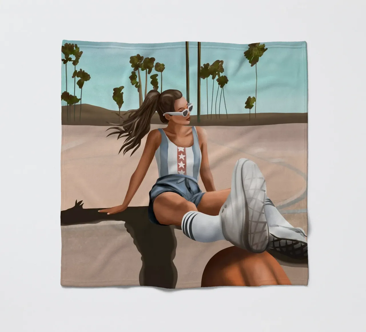 West Coast Vibes coperta in pile da cityart