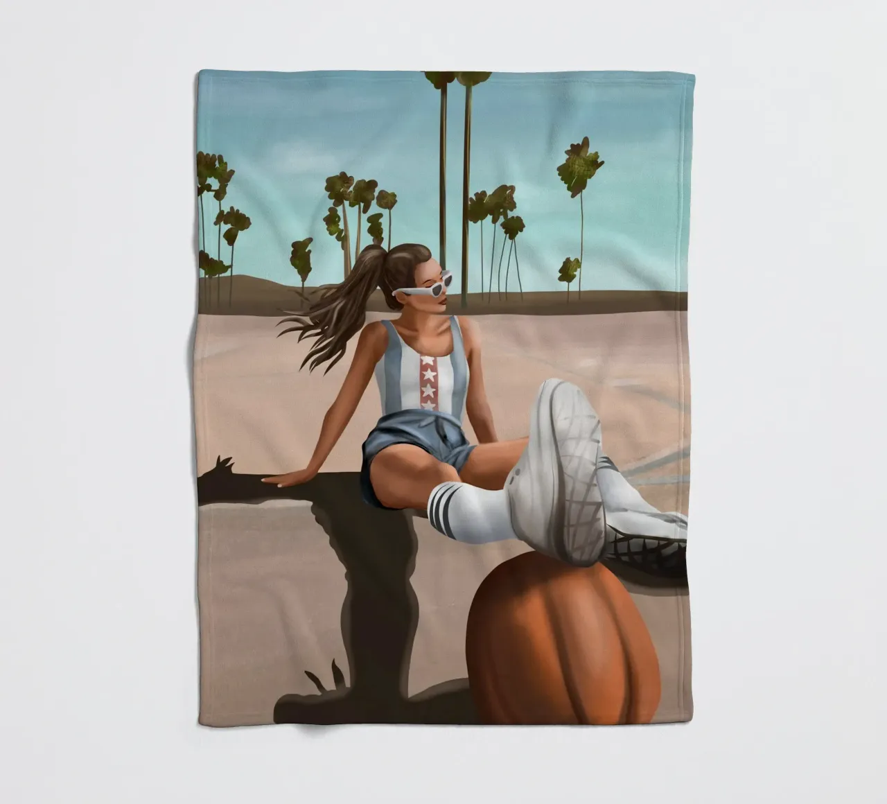 West Coast Vibes coperta in pile da cityart