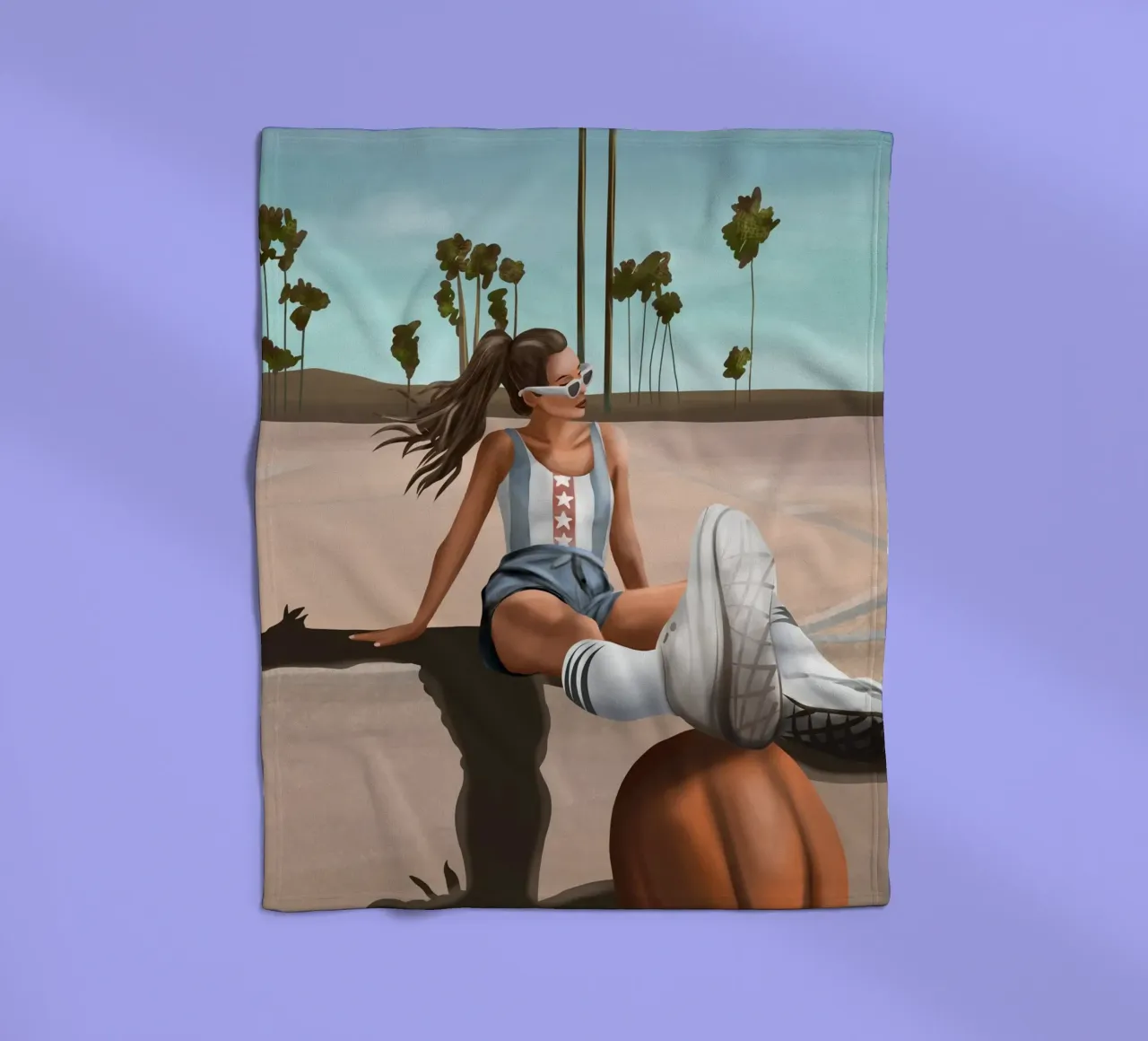 West Coast Vibes coperta in pile da cityart
