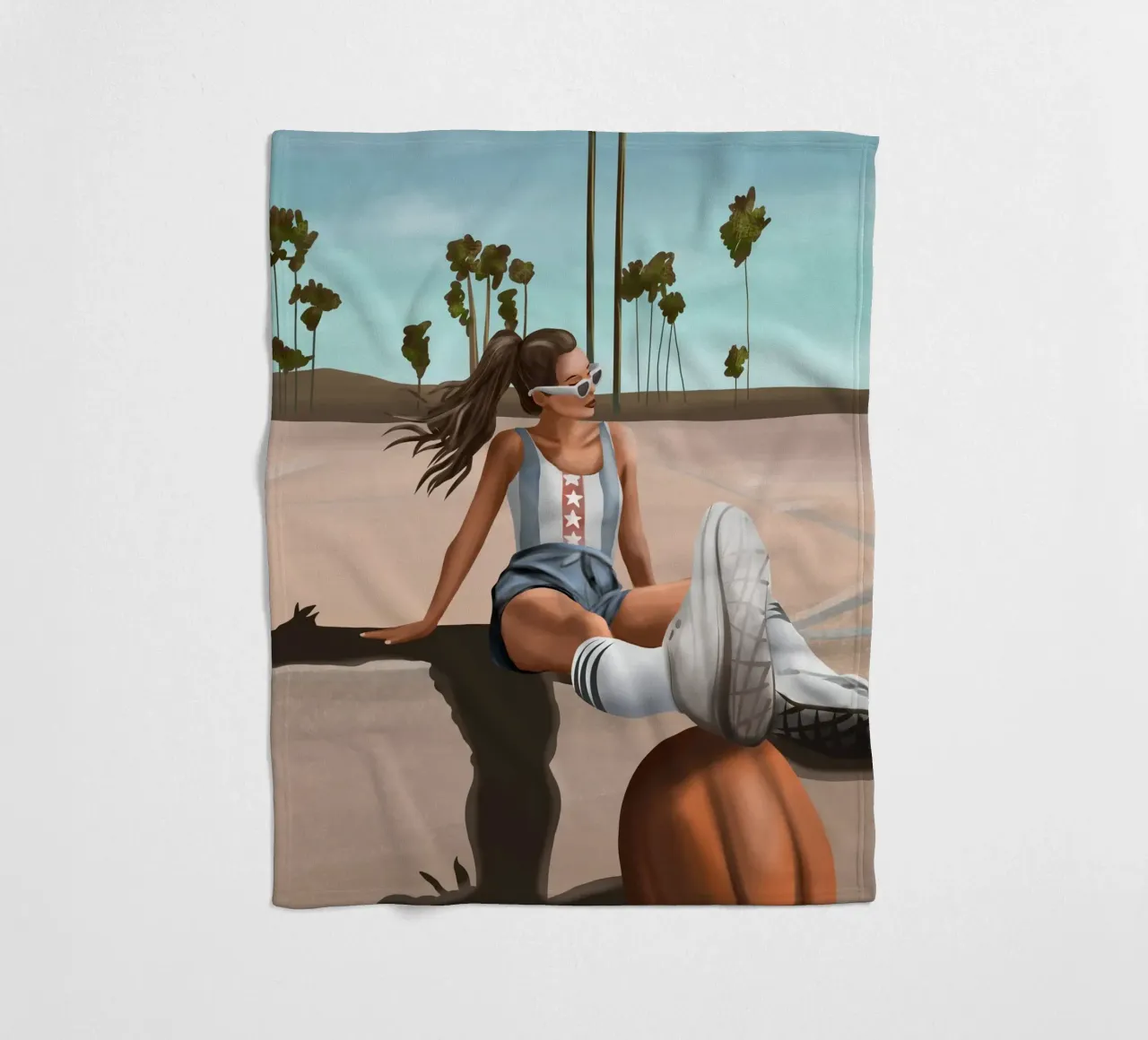 West Coast Vibes coperta in pile da cityart