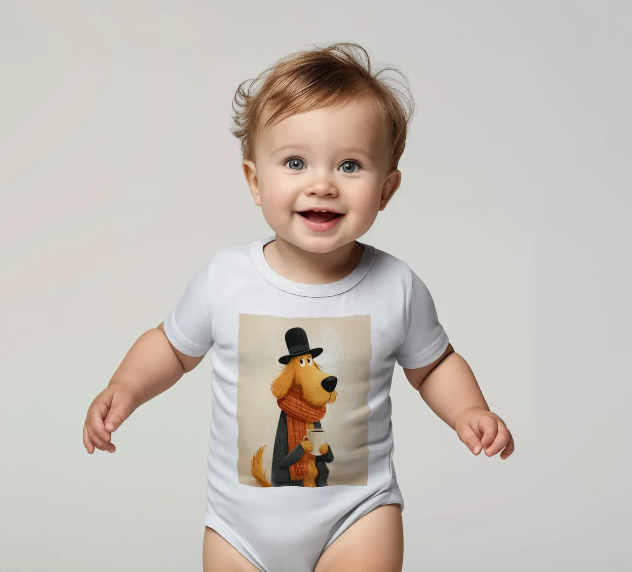 Sir Wiggleton Kurzarm Babybody von Kiara