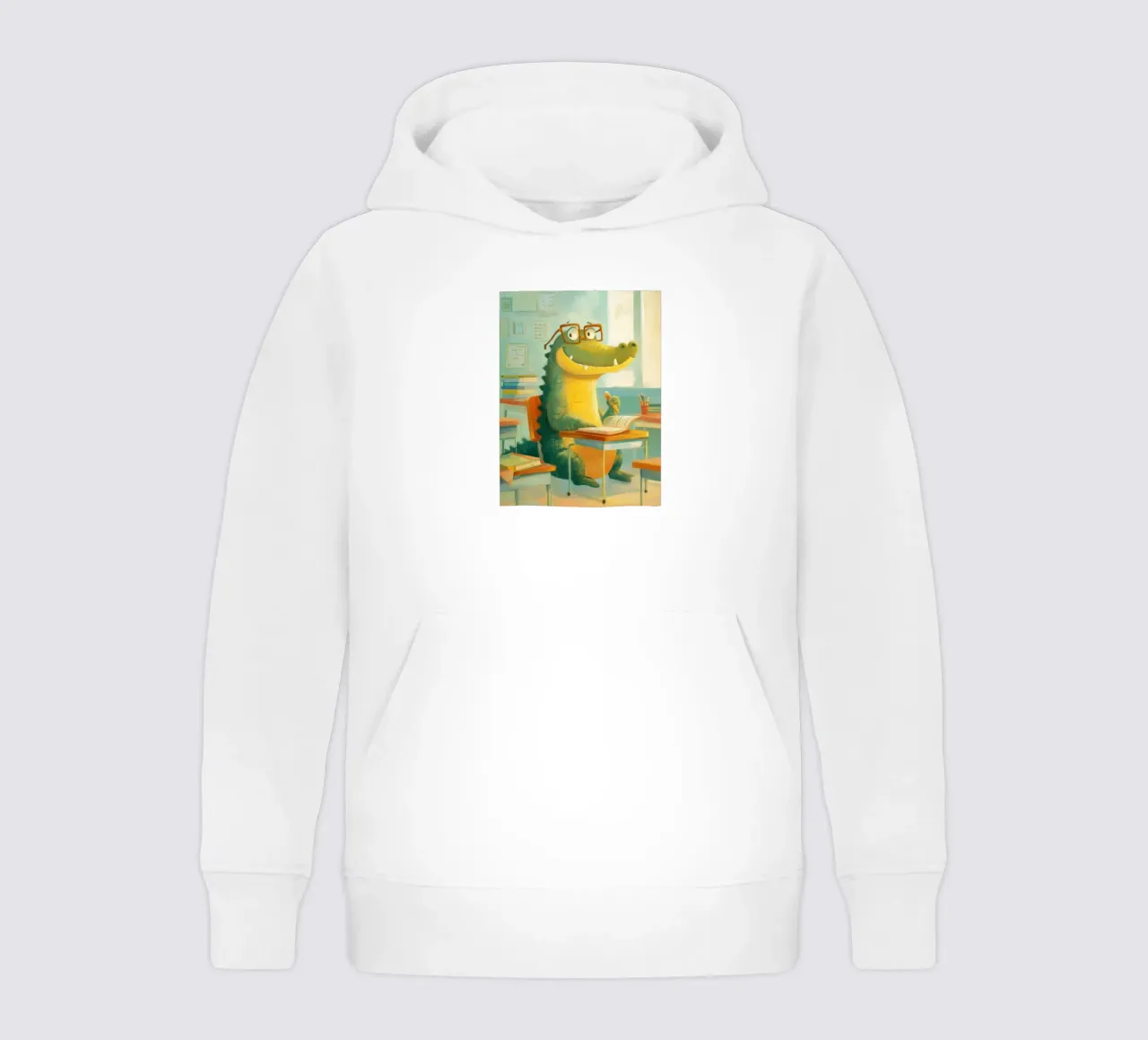 Classroom Crocodile felpa bambino con cappuccio da Kiara