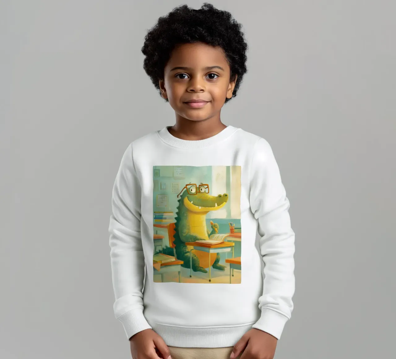 Classroom Crocodile felpa bambino da Kiara
