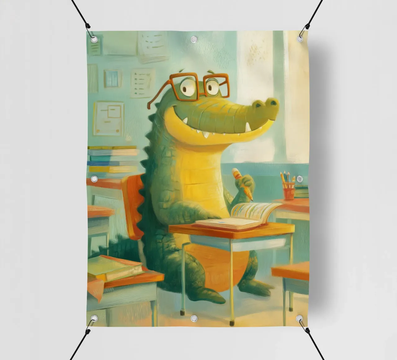 Classroom Crocodile telo in pvc da Kiara