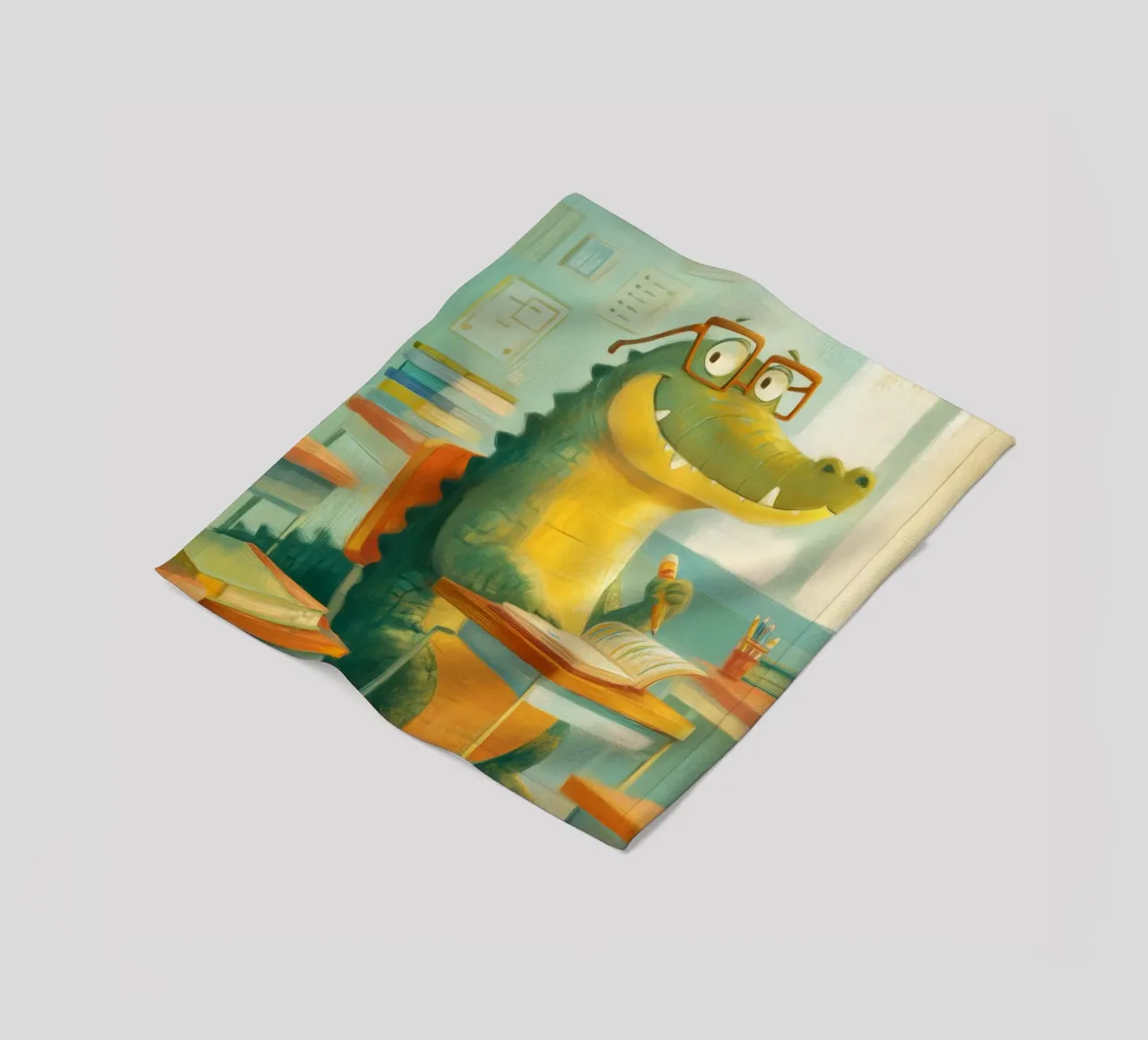 Classroom Crocodile coperta in pile da Kiara