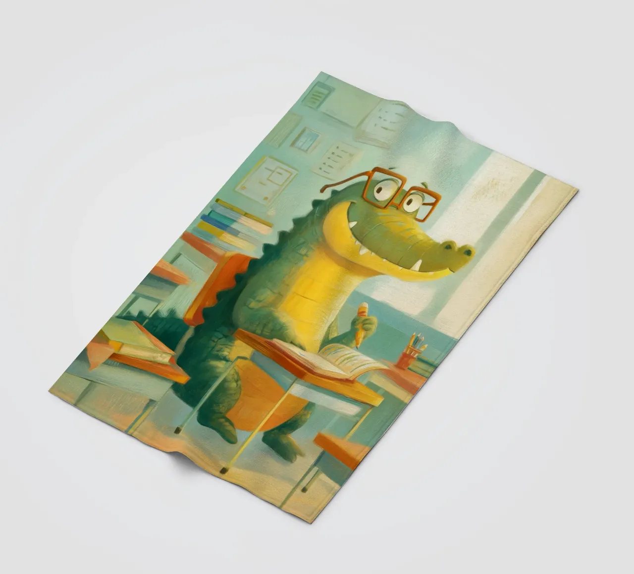 Classroom Crocodile coperta in pile da Kiara