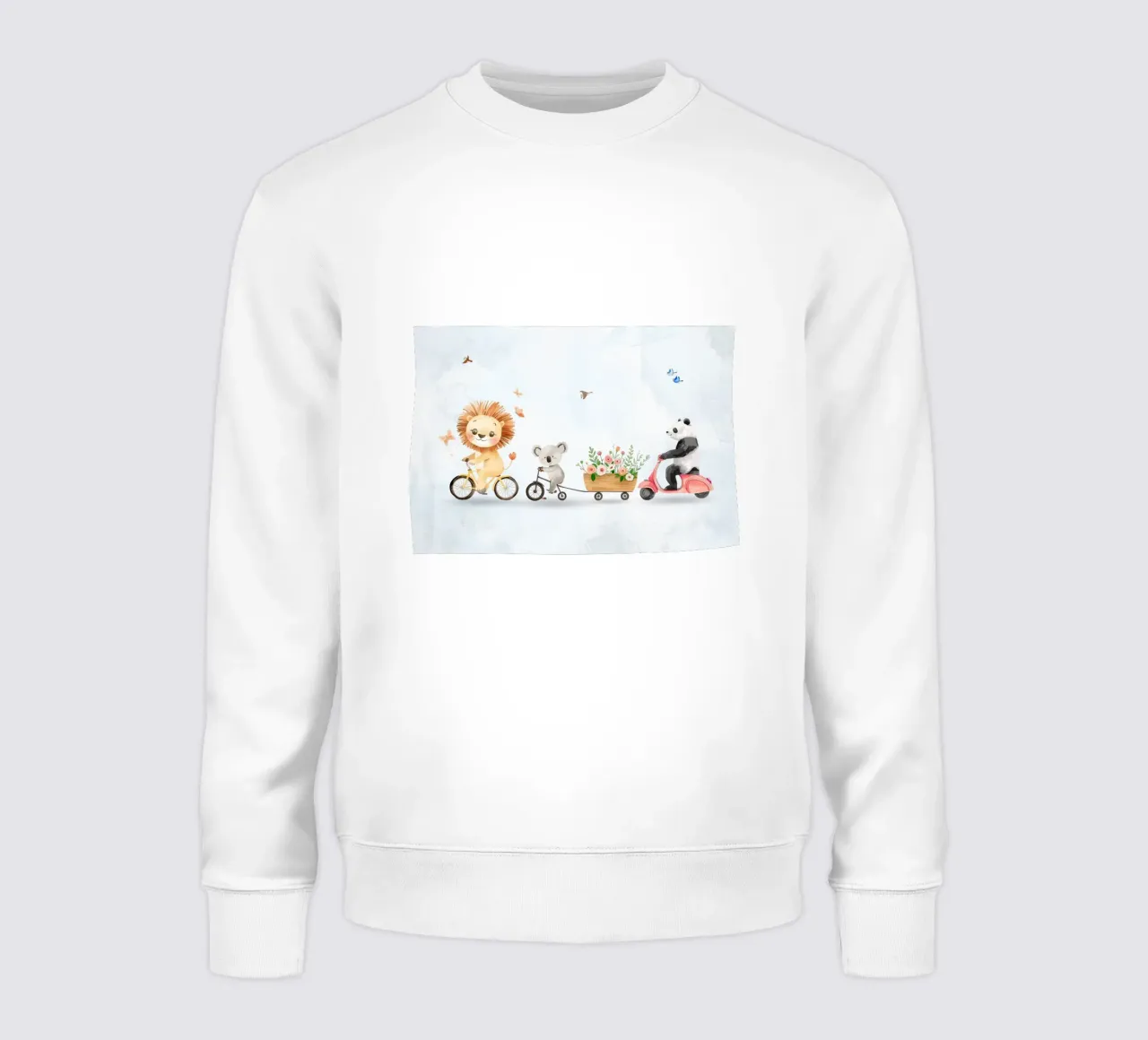 Amici della giungla su ruote felpa da Doodle Dreams Art