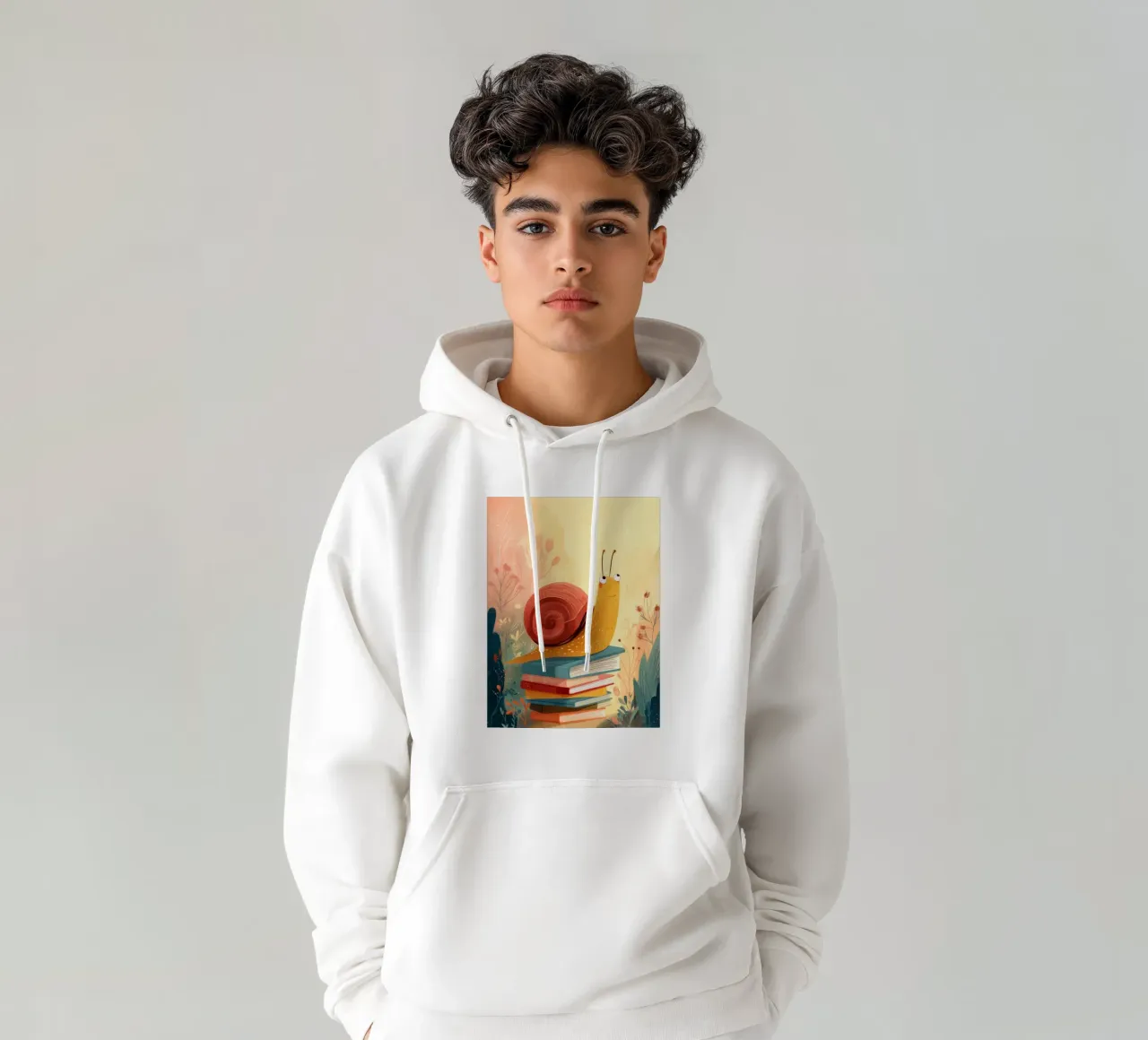 Storytime Snail felpa con cappuccio da Kiara