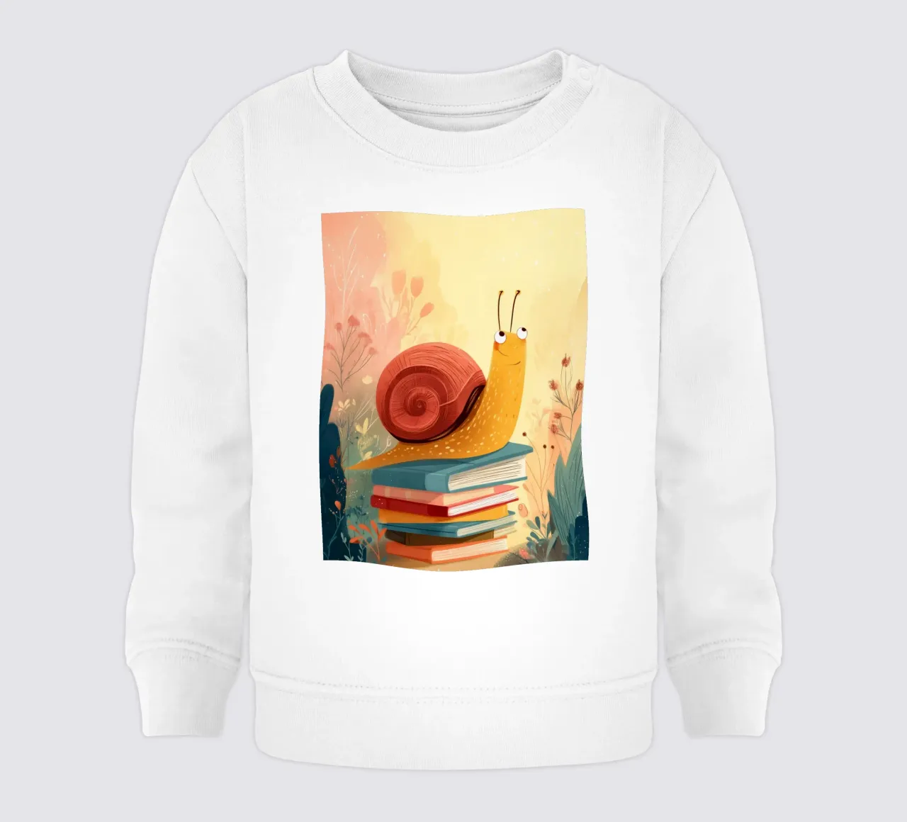Storytime Snail felpa neonato da Kiara