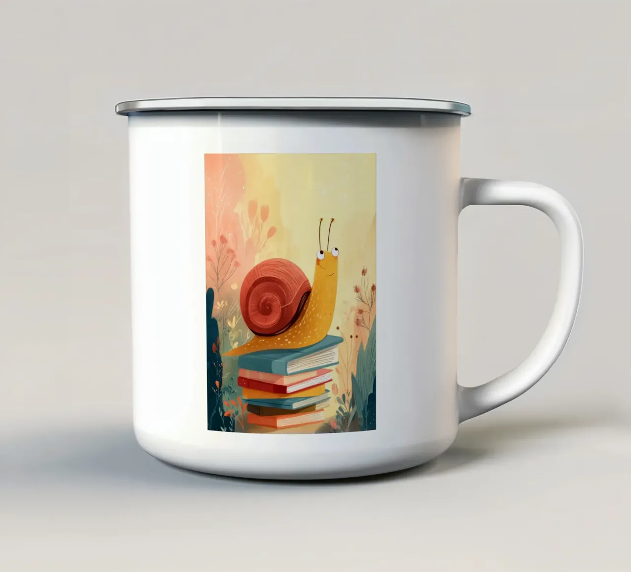 Storytime Snail tazza in smalto da Kiara