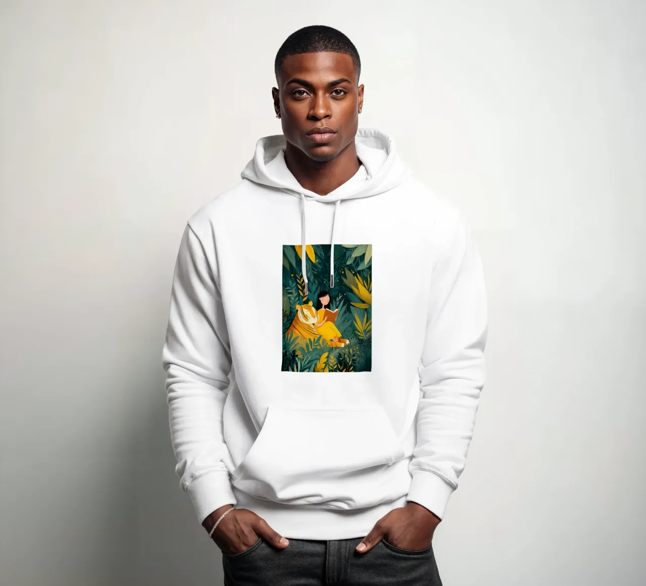 Jungle Storytime felpa con cappuccio da Kiara