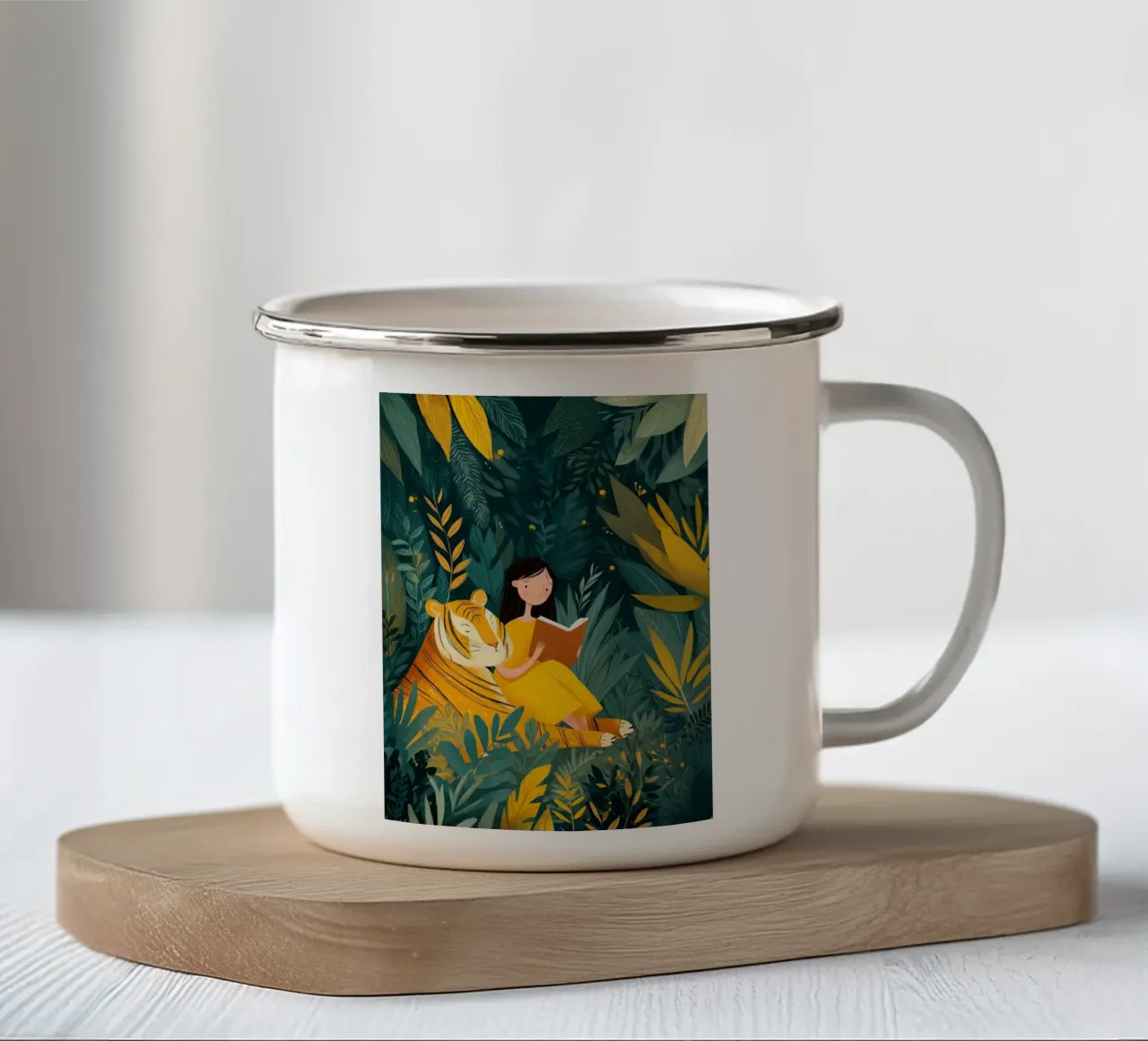 Jungle Storytime tazza in smalto da Kiara